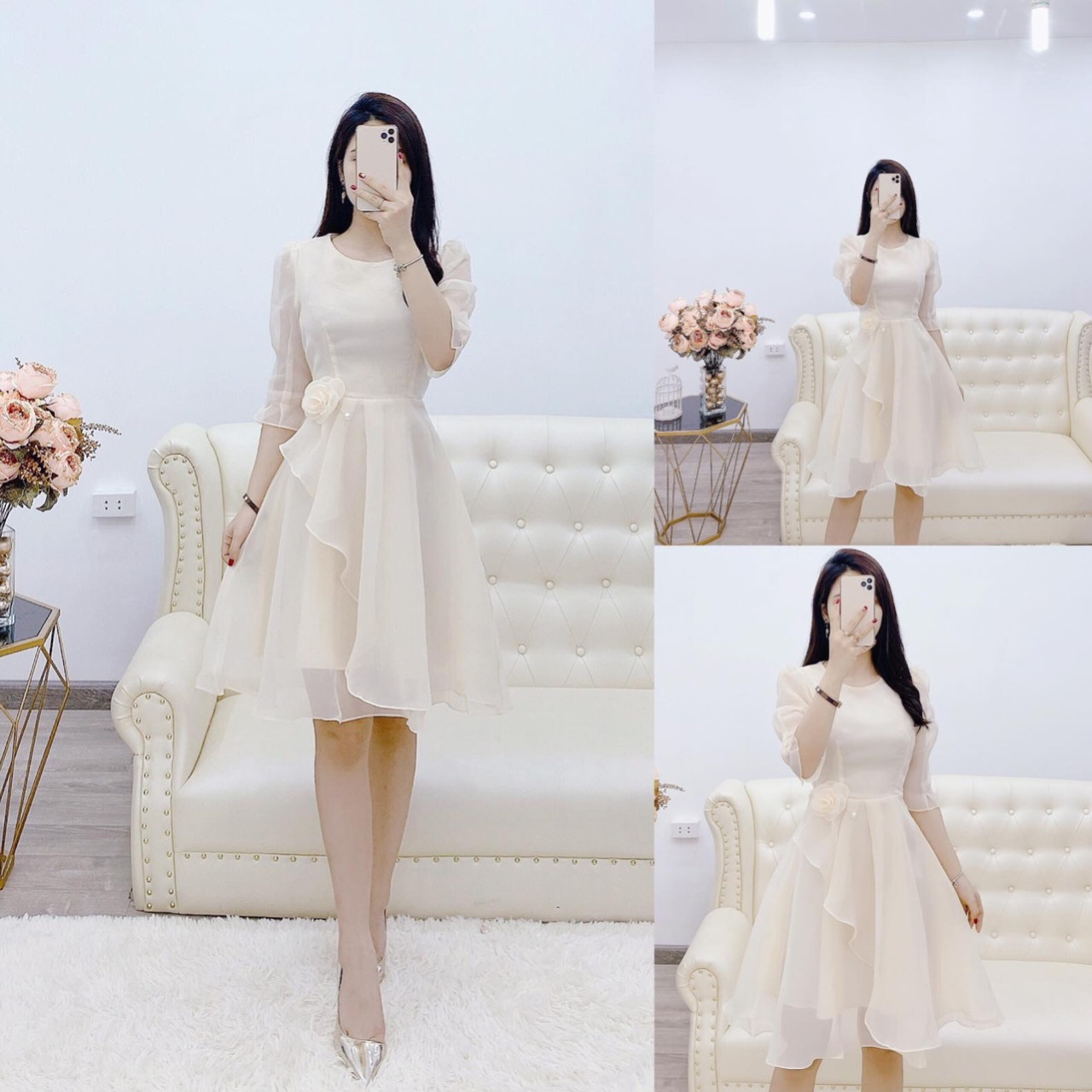 [HCM]Đầm VOAN CAO CẤP - QH