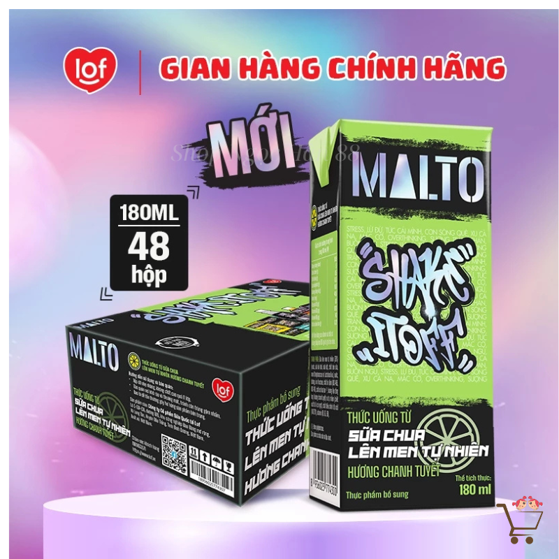Sữa Lúa Mạch Lof Malto 180ml x 48 Hộp