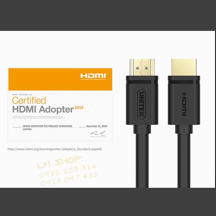Cáp HDMI 2.0 Unitek 4K