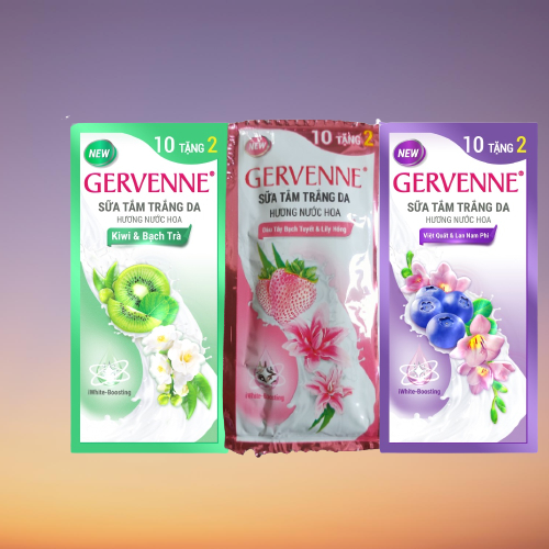 Combo 10 gói dùng thử sữa tắm Gervenne.