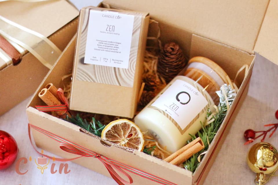 Nến Thơm AGAYA (Candle Cup) Tinh Dầu Thiên Nhiên Cao Cấp Sáp Cọ - C'Yin Candle