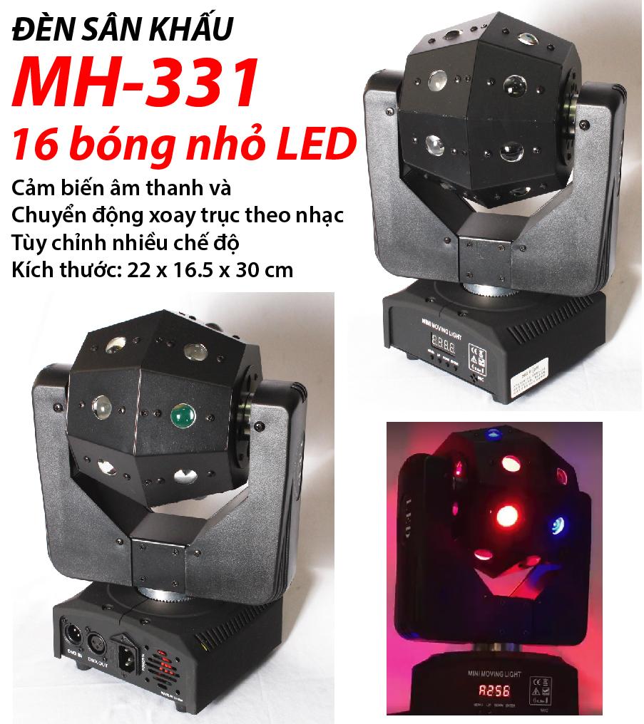 Đèn sân khấu mh-331 16 bóng nhỏ led