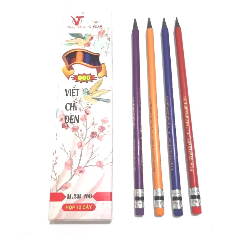 Hộp 12 Cây Bút Chì Đen H2B Gstar