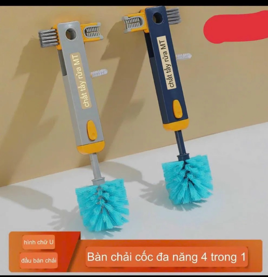 Cọ rửa ly cốc bình đa năng 4 trong 1