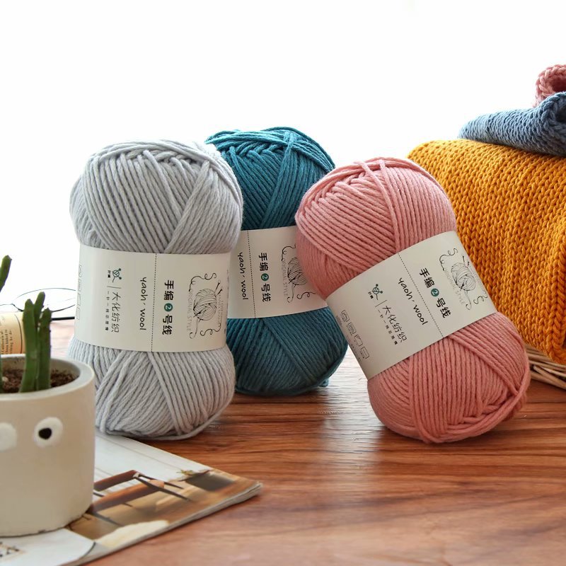 Len Yaoh Wool 100g - Sợi 3mm móc khăn, áo