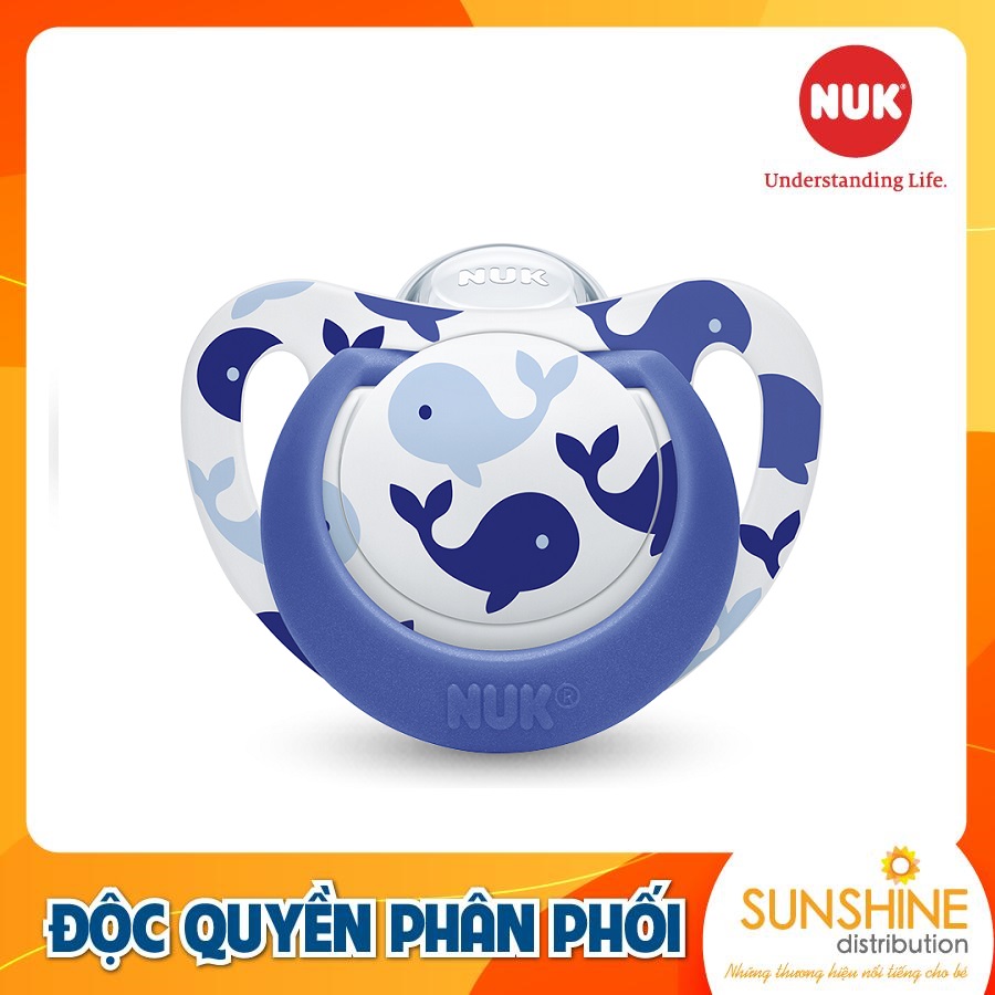BỘ 2 TI GIẢ NUK GENIUS SILICONE 6 - 18M