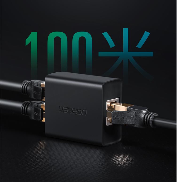 Hộp chia RJ45 + IPTV Ugreen 50923 (Bộ 2 cái) Chính Hãng