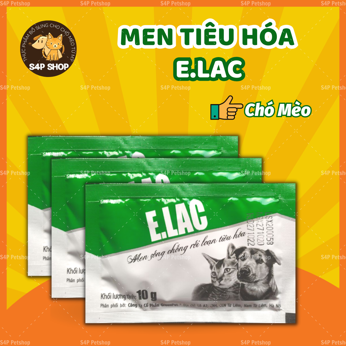 Men Tiêu Hóa ELAC Cho Chó Mèo - Gói 10G