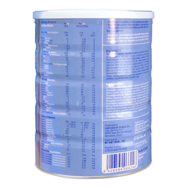 Sữa Blemil Số 1 800G