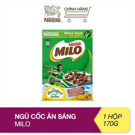 Ngũ cốc ăn sáng Milo Nestle vị cacao 170g