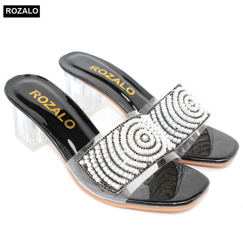 Guốc cao gót trong 5P đính đá Rozalo R5701 giá rẻ