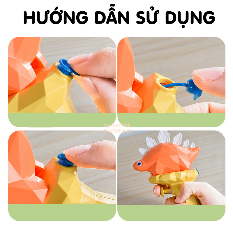 Súng nước Khủng Long CUTE đồ chơi cho bé