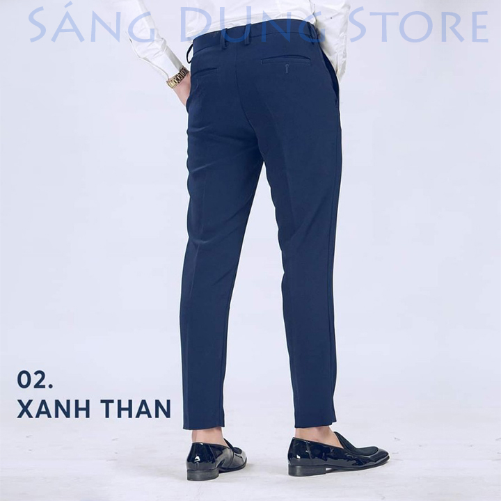 Quần tây nam thời trang ống côn vải co dãn