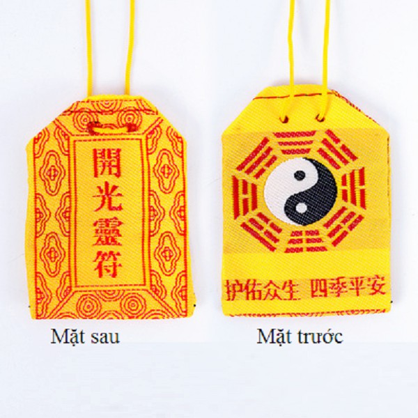 TÚI VẢI BÁT QUÁI MINI 2 kích thước-(đựng xu,thẻ,phù,vật phẩm phong thủy...) Xanh-Đỏ-Vàng