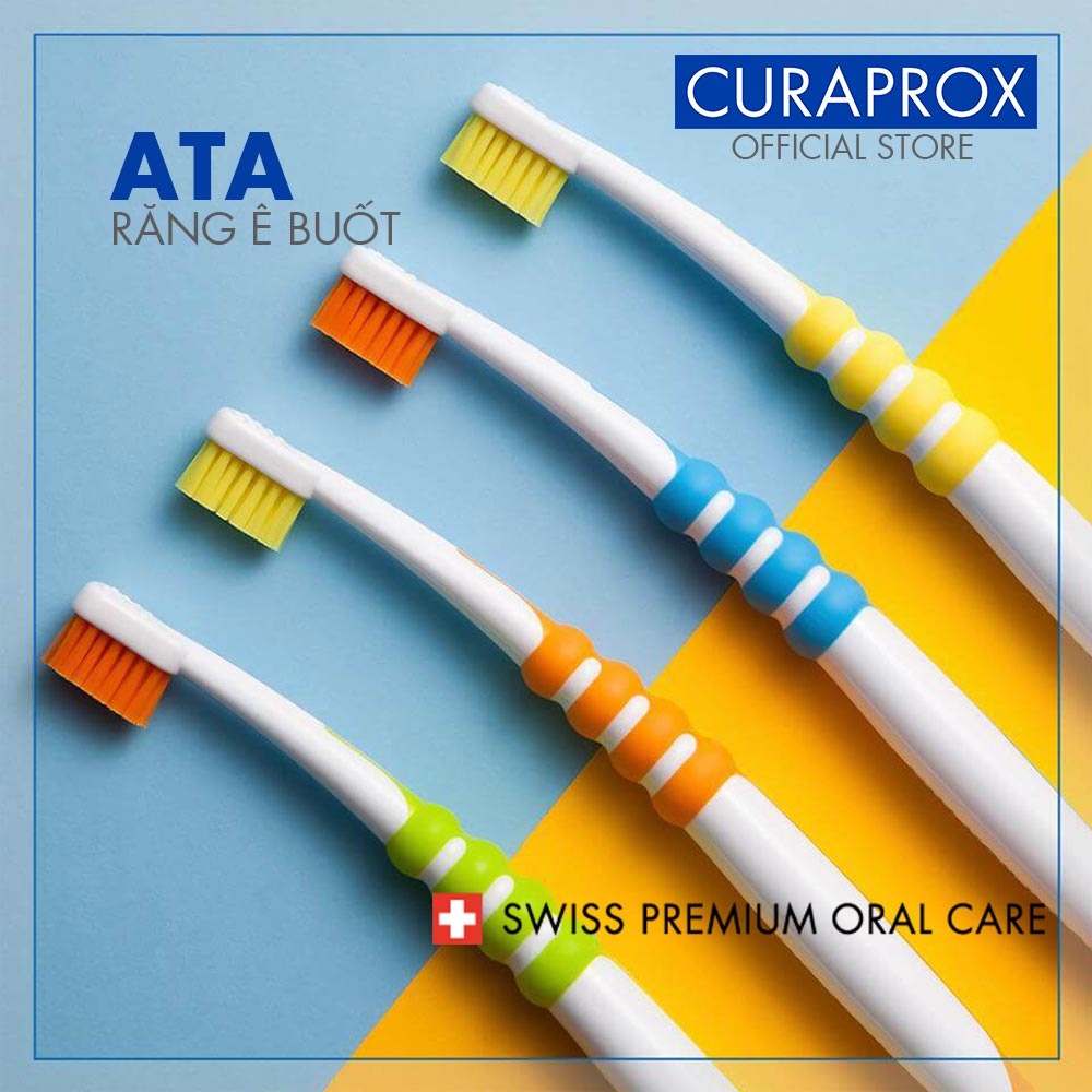 Bàn chải răng siêu mềm Curaprox ATA cho răng nhạy cảm