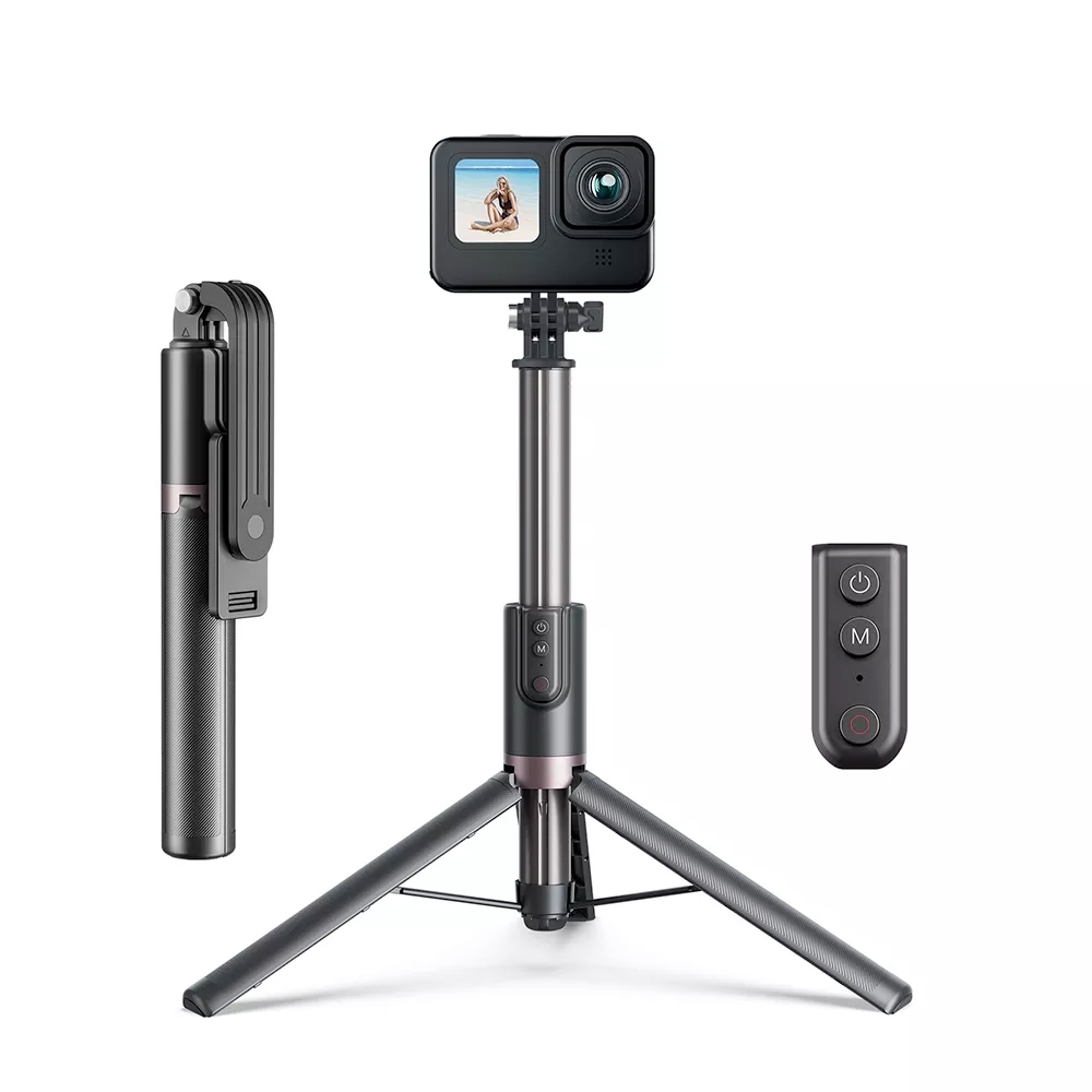 GẬY TÍCH HỢP REMOTE GOPRO VÀ ĐIỆN THOẠI TELESIN 1.3M