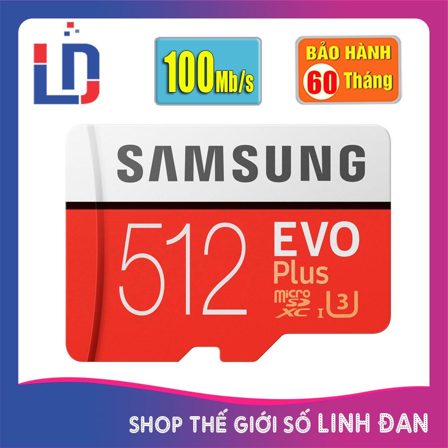 Thẻ nhớ micro SD samsung Evo plus 512GB 100MB/s 4k video (new version) - EV 512