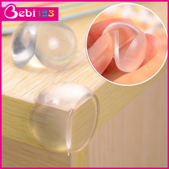 Set 4 miếng silicon bịt chụp góc cạnh bàn bảo vệ an toàn cho bé