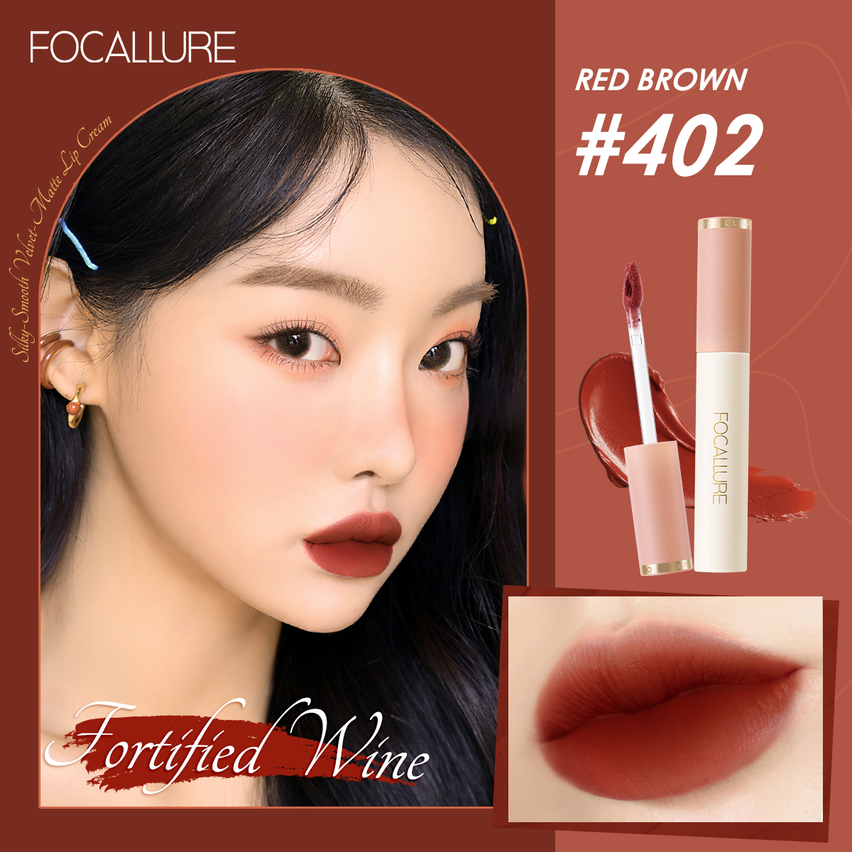 FOCALLURE Son kem lì mềm mịn và dễ tán