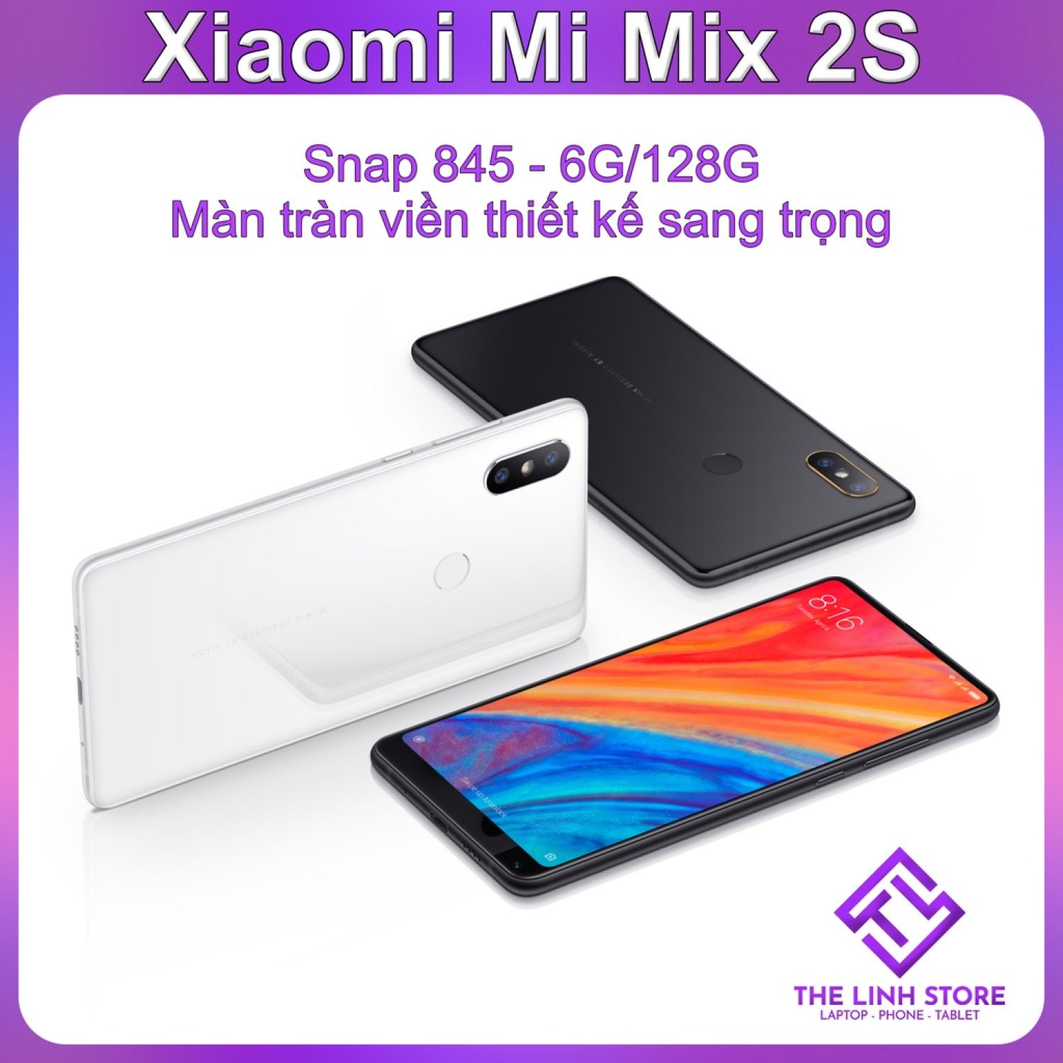 Điện thoại Xiaomi Mi Mix 2S có tiếng Việt - Snap 845...