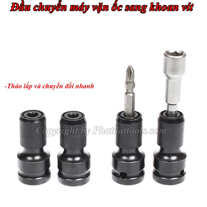 Đầu chuyển máy vặn ốc-bulong sang khoan vít cao cấp
