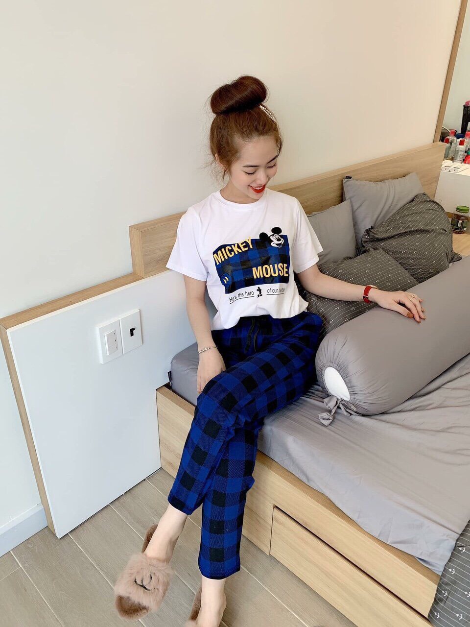 Sét bộ caro mickey mouse cực chất ttsa0073