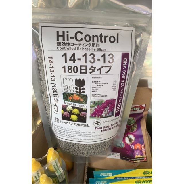 Phân Chì Tan Chậm Nhật Bản 14-13-13 Hi Control Gói 200Gr 5.0( gói tem)