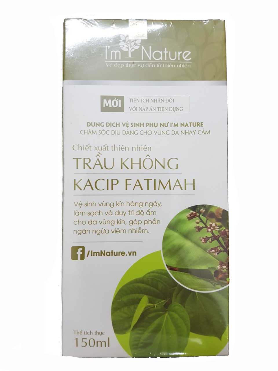 Dung Dịch Vệ Sinh Phụ Nữ Trầu Không I'm Nature 150ml (Mẫu Cũ)