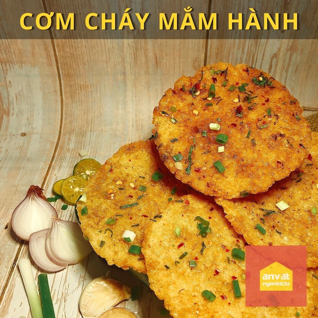 Set 10 bịch cơm cháy mắm hành (mỗi bịch có 3 miếng)