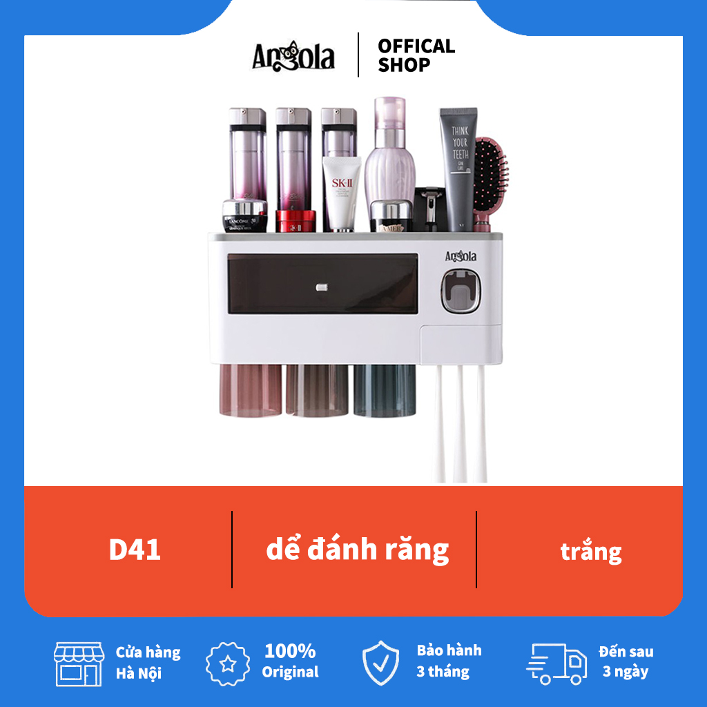 BÁO GIÁ Giá Đựng Bàn Chải Đánh Răng | Shopee Lazada Sendo Tiki mới nhất 64 Angola Home Giá Đựng Bàn Chải Đánh Răng 3 Ly Siêu Tiện Lợi Hộp Đựng Kem Đánh Răng Tự Pha Chế Siêu Tiện Lợi Chất Liệu Nhựa ABS Bền Đẹp Kệ Phòng Tắm