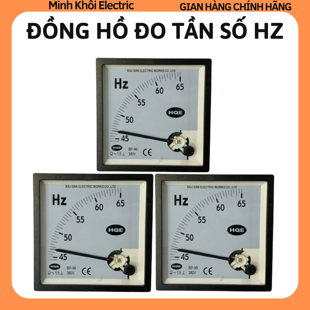 Đồng hồ đo tần số Hz 96x96 ,đồng hồ Hz hiển thị tần số, đồng hồ tần số hz, đồng hồ tủ điện đo tần số Hz