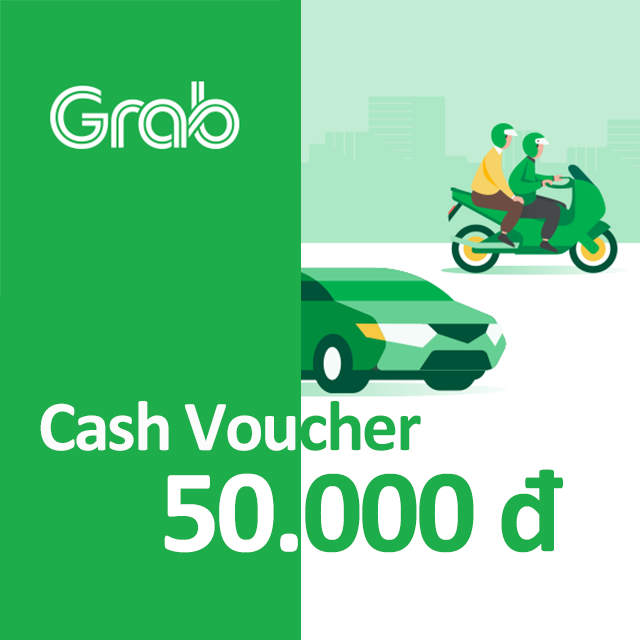 [Giftee - Grab] e - Voucher 50.000 tại Grab Transportation