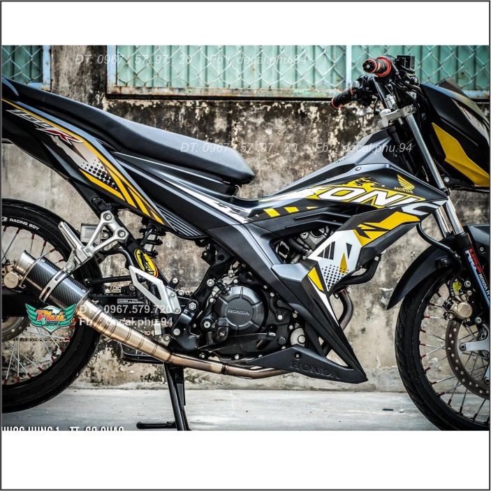 Tem rời Sonic đen vàng nhám (B)