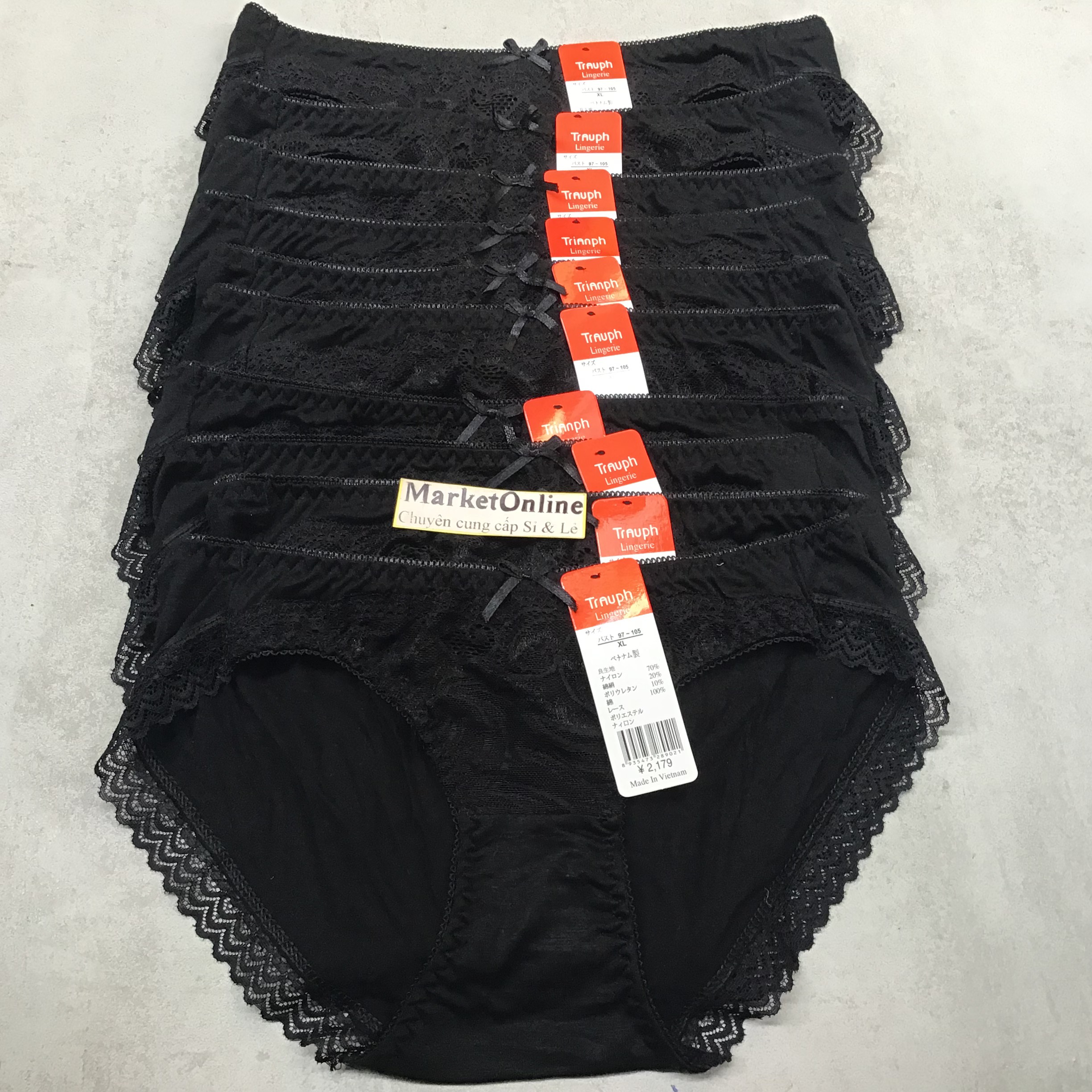 COMBO 10 QUẦN SỊP NỮ COTTON PHỐI REN CAO CẤP QUYẾN RŨ MÃ VN115