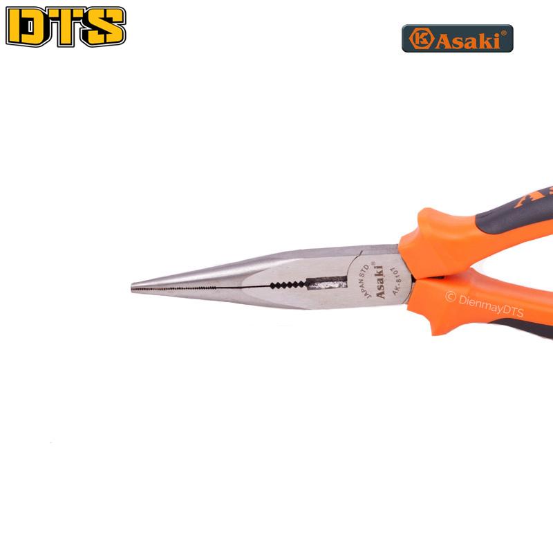 Kìm nhọn mỏ kiểu Đức Asaki AK-8105 6''/150mm