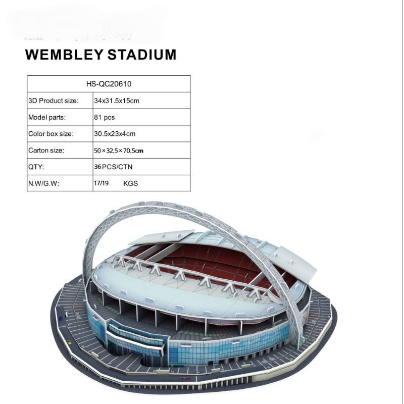 Mô hình sân vận động bóng đá Wembley Đội tuyển Quốc gia Anh