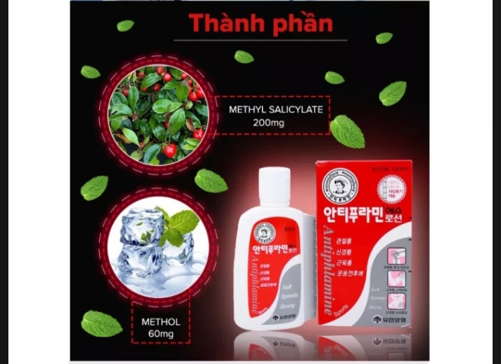 [CHÍNH HÃNG] Dầu nóng Hàn Quốc xoa bóp massage Antiphlamine 100ML