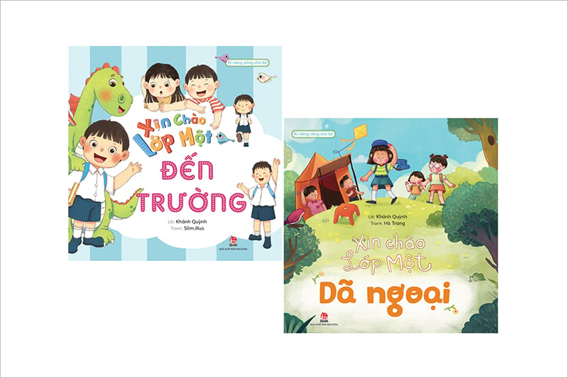 Kim Đồng - Combo Xin chào lớp Một (Kĩ Năng Sống Cho Bé) (2 quyển)
