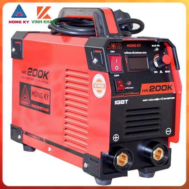 Máy hàn điện tử sắt và inox Hồng Ký SR-200R + tặng kính hàn C-mart H0001