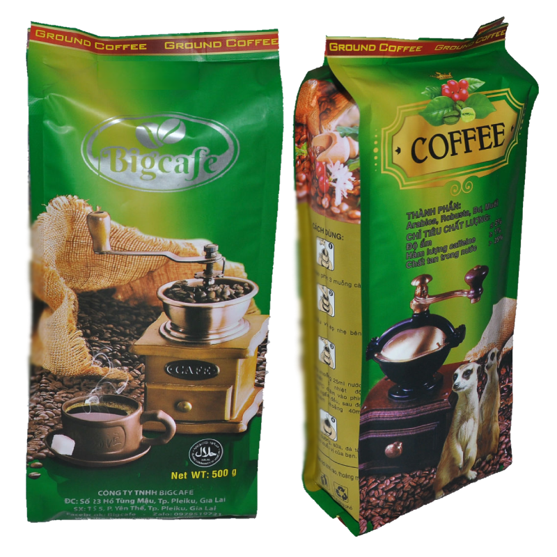 Cà phê rang xay nguyên chất 100% Culi  Bigcafe 500gr