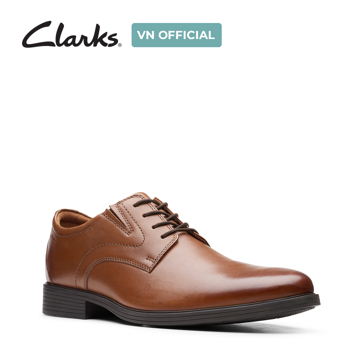 Clarks Men's Leather Western Shoes - Whiddon Plain