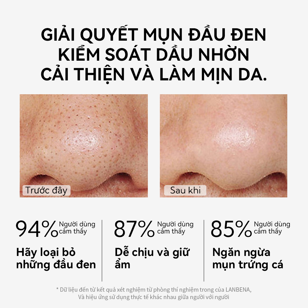 Miếng dán lột mụn mũi LANBENA 30g chăm sóc da hiệu quả