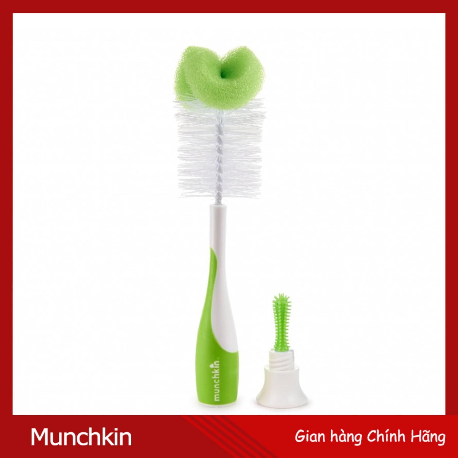 Cọ Rửa Bình Sữa Và Bên Trong Núm Ty Munchkin (Hãng Phân Phối Chính Thức)