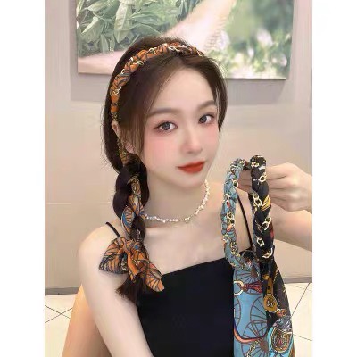 Băng Đô Cài Tóc Bằng vải Satin Thắt Nơ-phukienteen