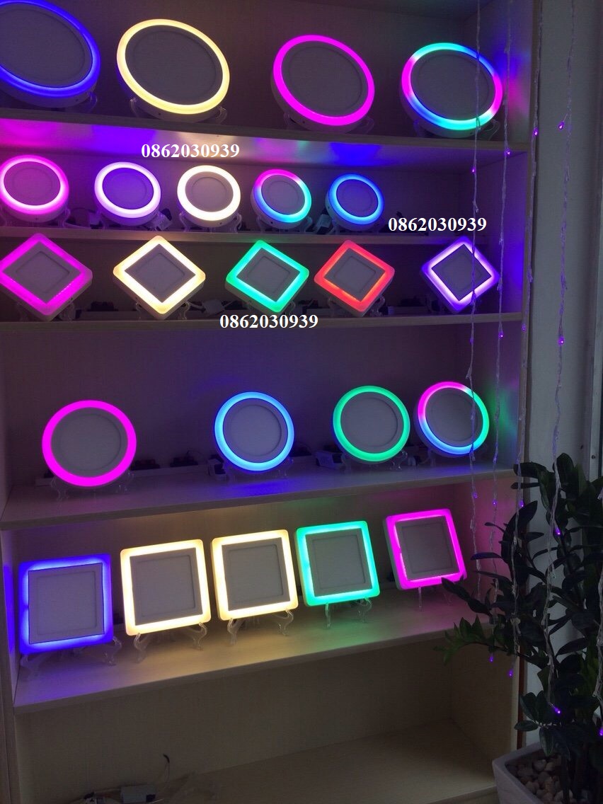 Đèn led ốp trần đổi màu VÀNG  16W 3 chế độ ánh sáng