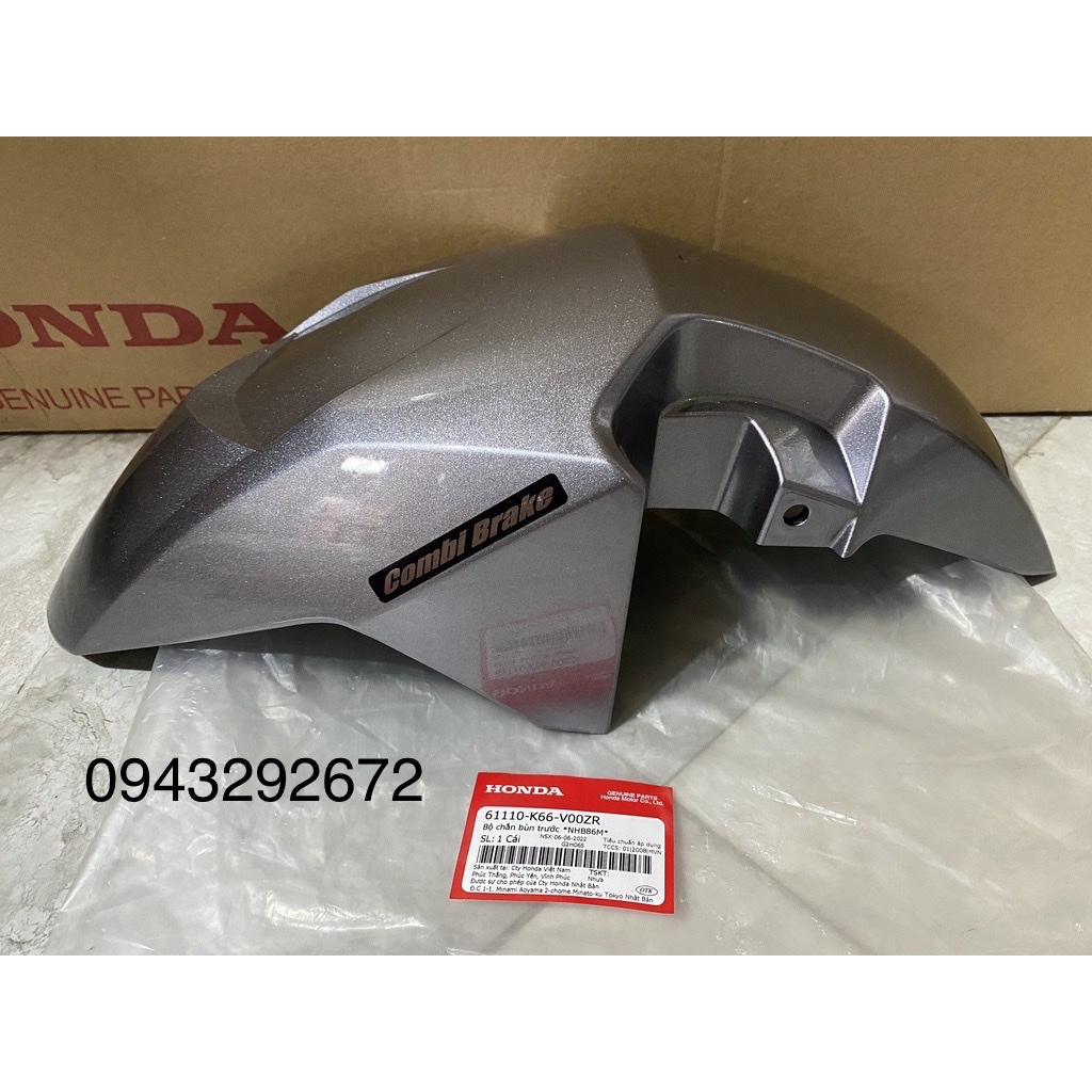 Dè (Chắn Bùn Trước) Air Blade 125 (2017 < 2018) Màu Ghi Bạc *NHB86M* Honda (61110K66V00ZR)