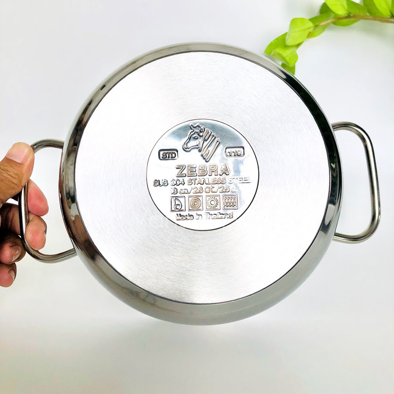 [HCM]Bộ nồi inox 304 - 3 đáy Extra Zebra 180827 - Thái Lan