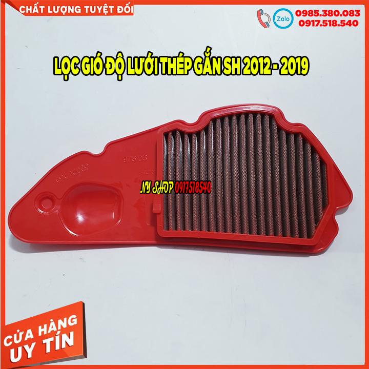 Lọc gió độ lưới thép gắn sh việt 2012 tới sh 2019 ( màu đỏ