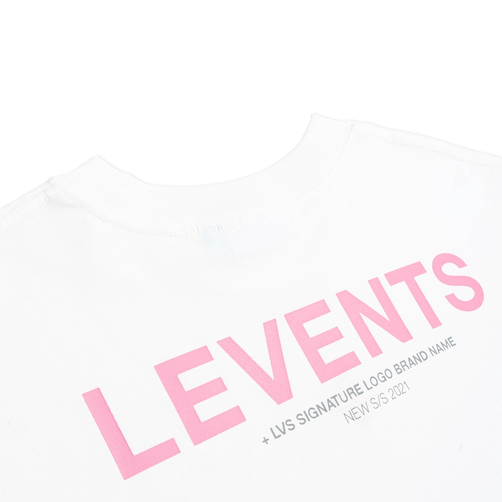 LUCKÁo Thun Levents XL Logo White/ Pink