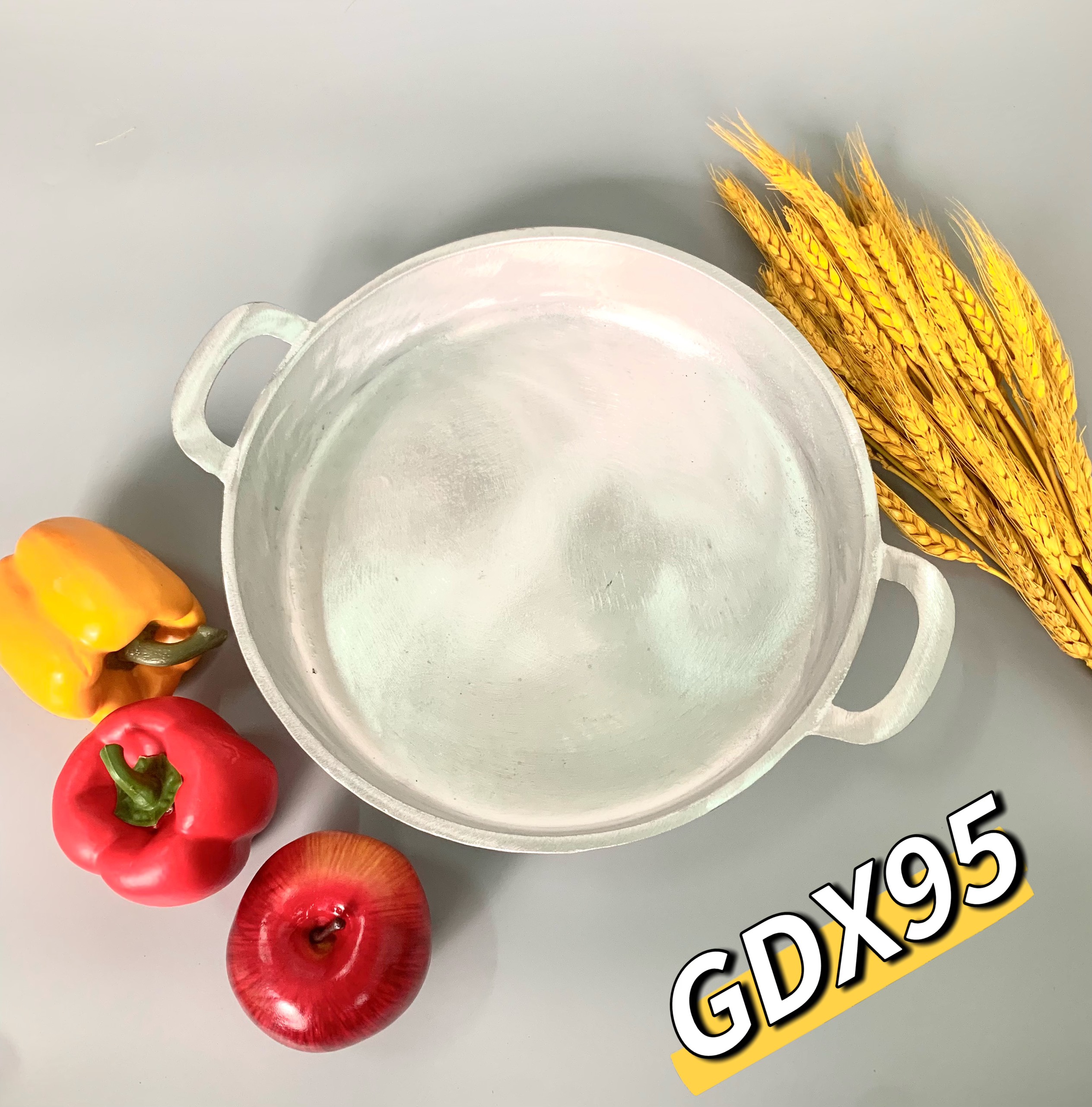Chảo gang đúc đáy bằng